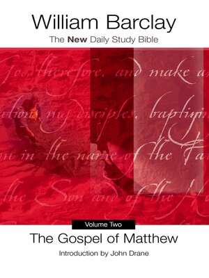 cover image of The Gospel of Matthew, Volume Two